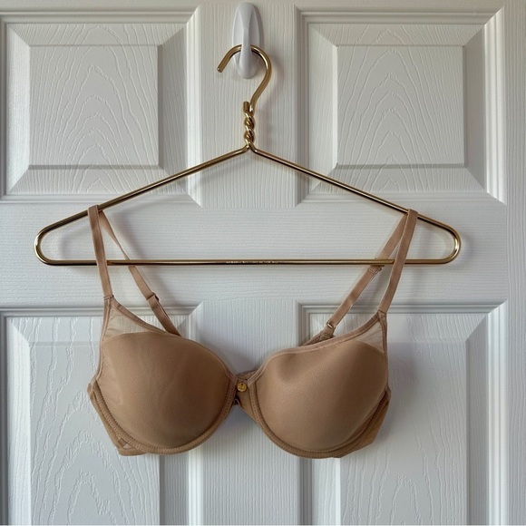 Natori Women’s Bra, Nude, with mesh overlay. Size 36B - Picture 1 of 6